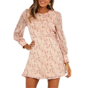 NEW Showpo Picnic Days Dress Blush Floral 2